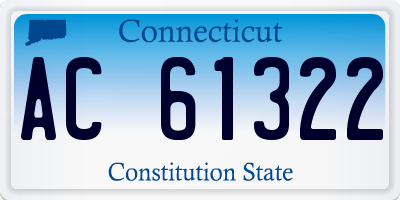 CT license plate AC61322