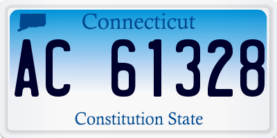 CT license plate AC61328