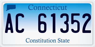 CT license plate AC61352