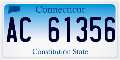 CT license plate AC61356