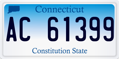CT license plate AC61399