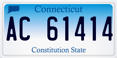 CT license plate AC61414