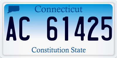 CT license plate AC61425