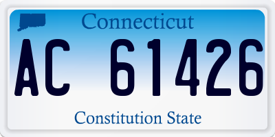 CT license plate AC61426