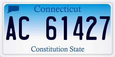 CT license plate AC61427