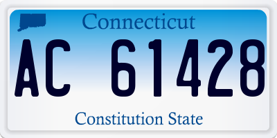 CT license plate AC61428