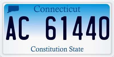 CT license plate AC61440