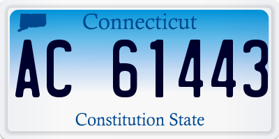 CT license plate AC61443