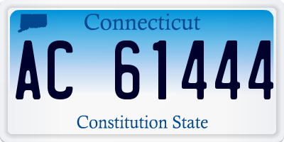CT license plate AC61444