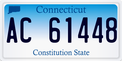 CT license plate AC61448