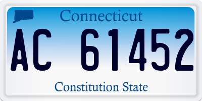 CT license plate AC61452