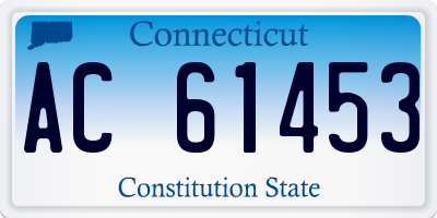 CT license plate AC61453