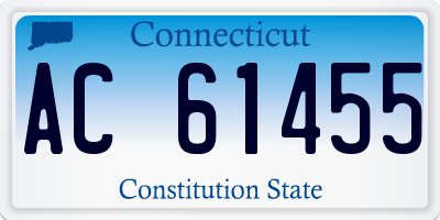 CT license plate AC61455