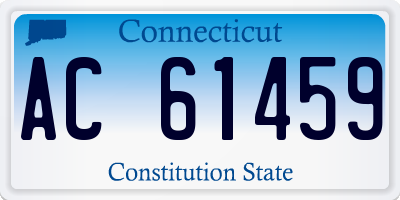 CT license plate AC61459