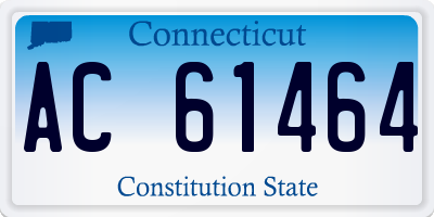 CT license plate AC61464