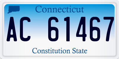 CT license plate AC61467