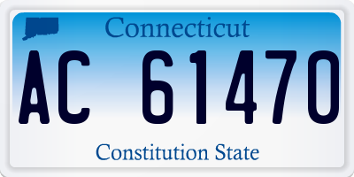 CT license plate AC61470