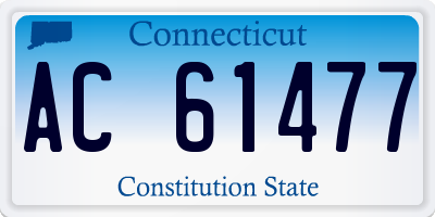 CT license plate AC61477