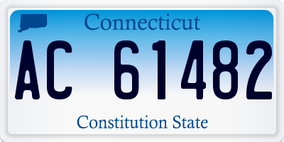 CT license plate AC61482