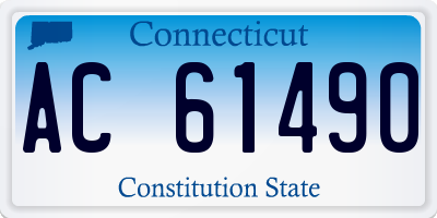 CT license plate AC61490