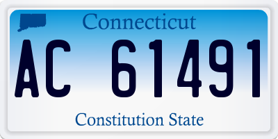 CT license plate AC61491