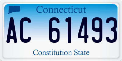 CT license plate AC61493