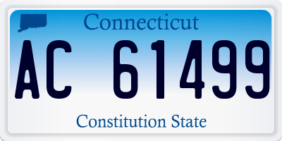CT license plate AC61499