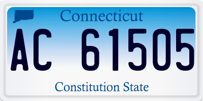 CT license plate AC61505