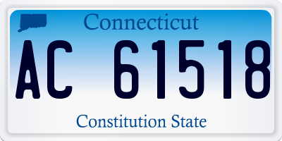 CT license plate AC61518