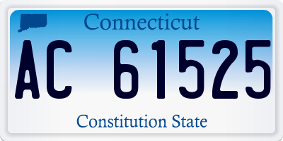 CT license plate AC61525