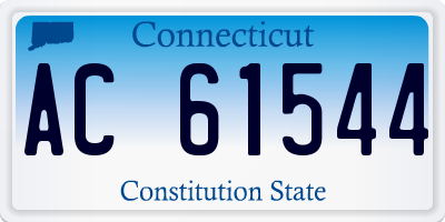 CT license plate AC61544