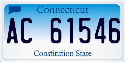 CT license plate AC61546