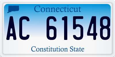 CT license plate AC61548