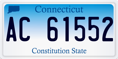 CT license plate AC61552
