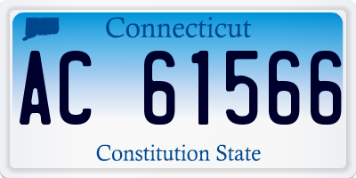 CT license plate AC61566