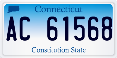 CT license plate AC61568