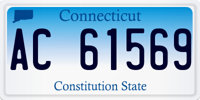 CT license plate AC61569