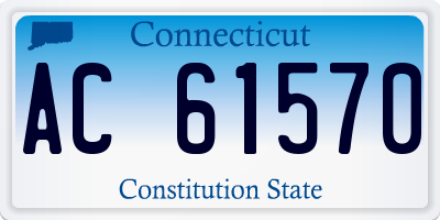 CT license plate AC61570