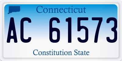 CT license plate AC61573