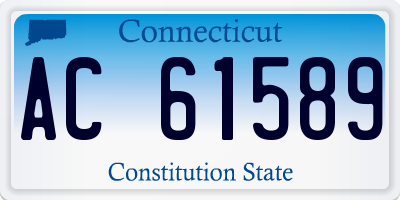 CT license plate AC61589