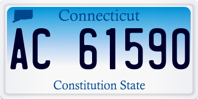 CT license plate AC61590