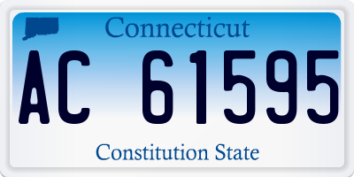 CT license plate AC61595
