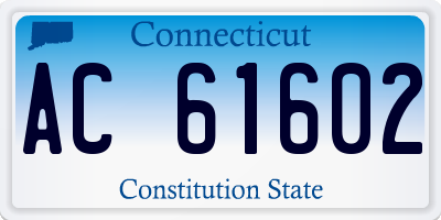 CT license plate AC61602