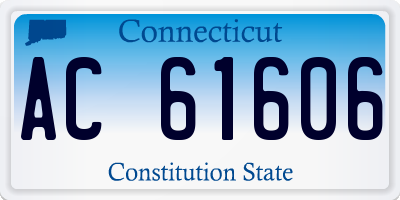 CT license plate AC61606