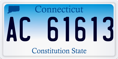 CT license plate AC61613