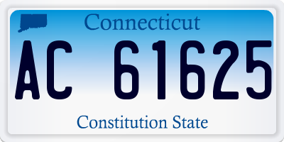 CT license plate AC61625