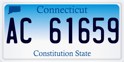 CT license plate AC61659