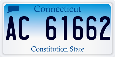 CT license plate AC61662