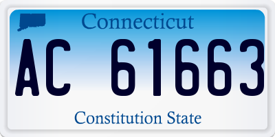 CT license plate AC61663