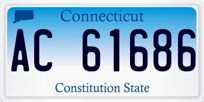 CT license plate AC61686